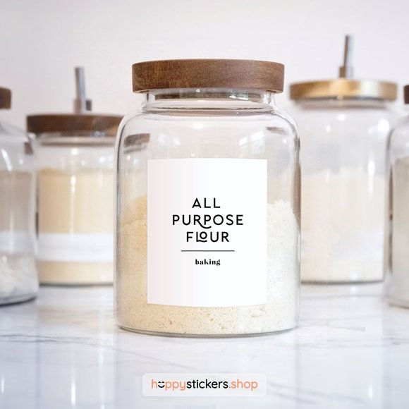 36 Labels • Glorich Minimalist Pantry for Kitchen Storage • Organization Labels - Picture 6 of 17